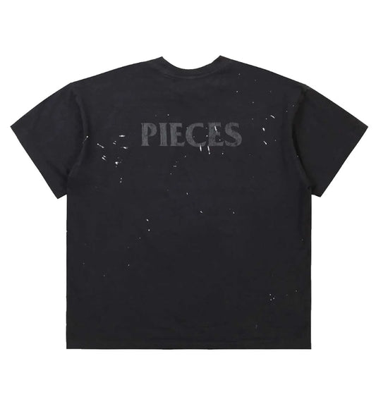 PIECES F***ED TEE VINTAGE BLACK