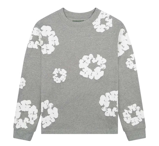 Denim Tears Cotton Wreath Long Sleeve Tee